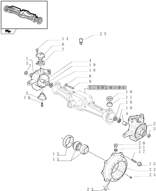 New Holland T6010 Zwrotnica rh 87332318 - Styrespindel for Landbrugsmaskine: billede 1 New Holland T6010 Zwrotnica rh 87332318 - Styrespindel for Landbrugsmaskine: billede 1