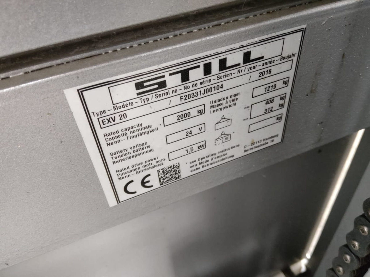 STILL EXV20/LiIon - Stabler: billede 2 STILL EXV20/LiIon - Stabler: billede 2