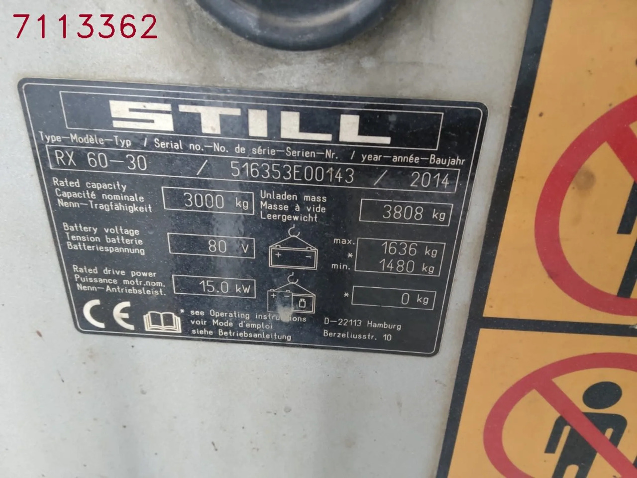 STILL RX60-30 - El gaffeltruck: billede 3 STILL RX60-30 - El gaffeltruck: billede 3
