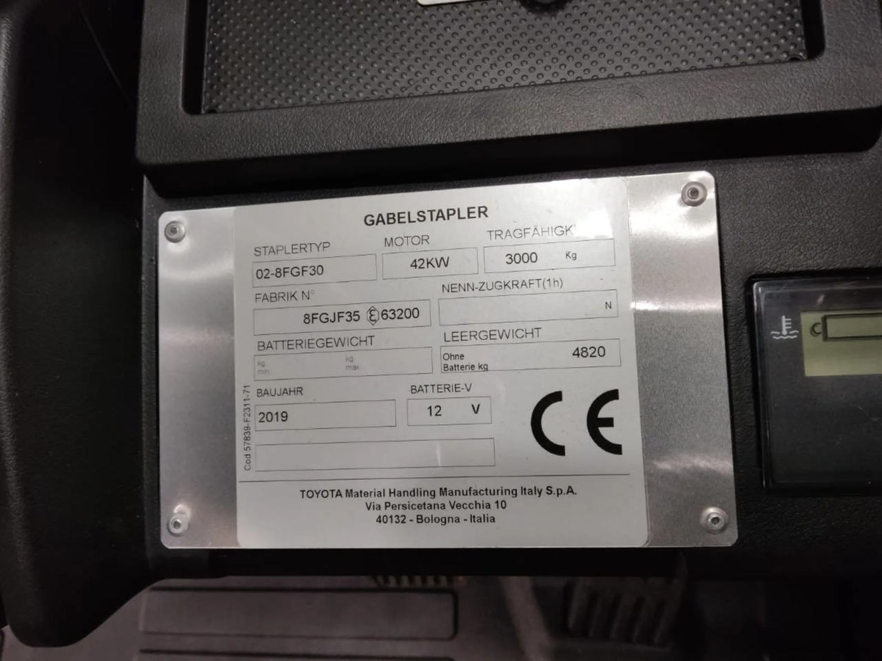 Toyota 02-8FGF 30 - Gas gaffeltruck: billede 2 Toyota 02-8FGF 30 - Gas gaffeltruck: billede 2