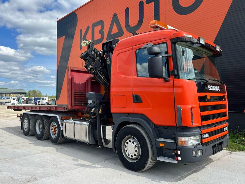 Scania R 144 8x2/4 HIAB 211EP-5 YEAR 2008 / HOOK LIFT L=5400 mm - Lastbil kroghejs, Lastbil med kran: billede 4 Scania R 144 8x2/4 HIAB 211EP-5 YEAR 2008 / HOOK LIFT L=5400 mm - Lastbil kroghejs, Lastbil med kran: billede 4