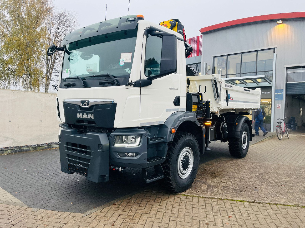 MAN TGM 18.320 4x4 BB Kipper Kran 131 Single Winter - Tipvogn lastbil, Lastbil med kran: billede 2 MAN TGM 18.320 4x4 BB Kipper Kran 131 Single Winter - Tipvogn lastbil, Lastbil med kran: billede 2