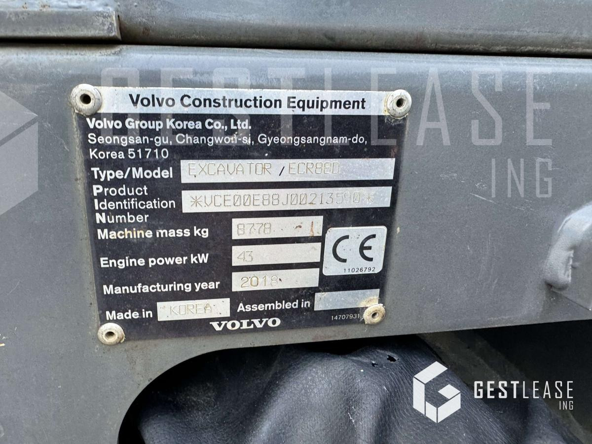 Volvo ECR88D - Bæltegravemaskine: billede 5 Volvo ECR88D - Bæltegravemaskine: billede 5