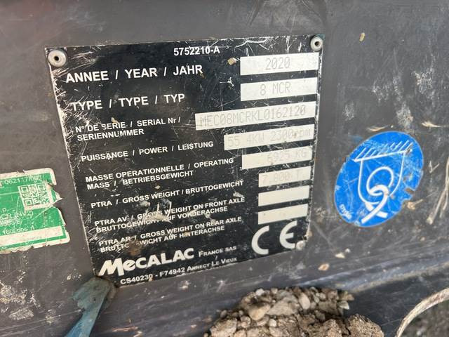 Mecalac 8MCR - Bæltegravemaskine: billede 5 Mecalac 8MCR - Bæltegravemaskine: billede 5