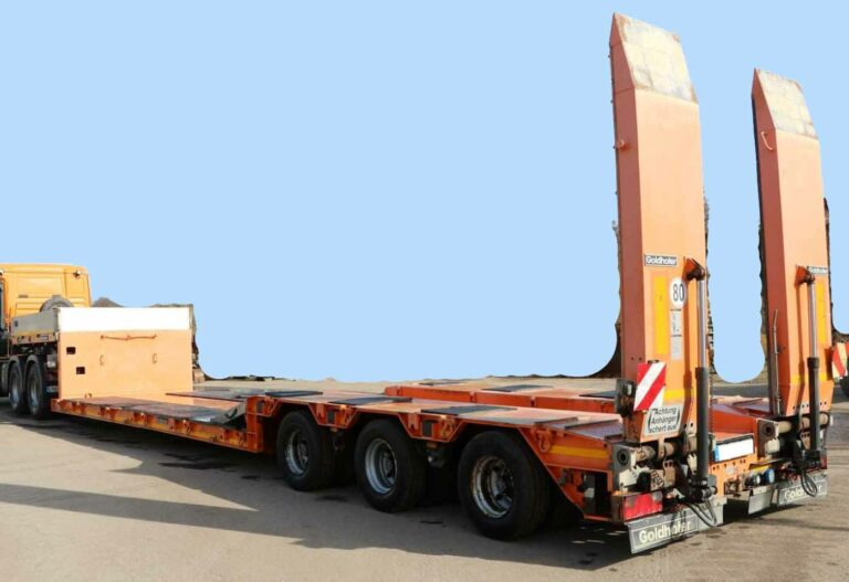 Goldhofer STZ-TL3-34/80 – low-bed trailer / Tiefbett-Tieflader - Nedbygget platform påhængsvogn: billede 1 Goldhofer STZ-TL3-34/80 – low-bed trailer / Tiefbett-Tieflader - Nedbygget platform påhængsvogn: billede 1
