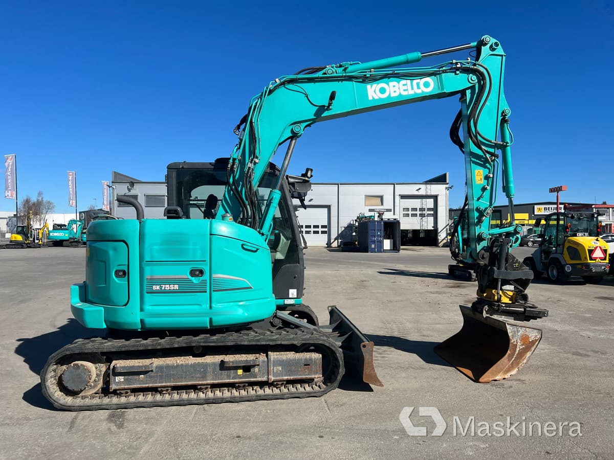 Grävmaskin Kobelco SK75SR-3E - Bæltegravemaskine: billede 4 Grävmaskin Kobelco SK75SR-3E - Bæltegravemaskine: billede 4