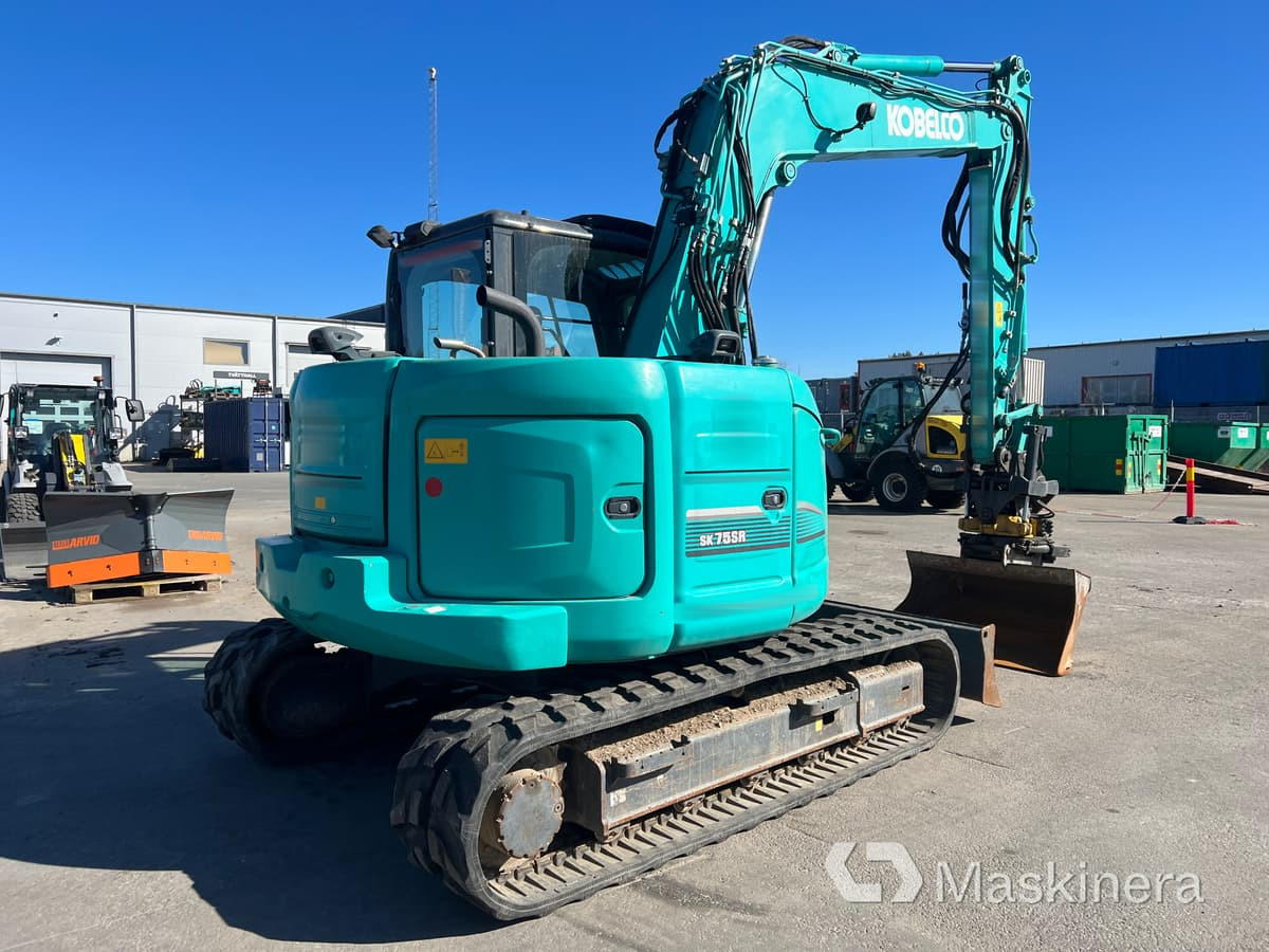 Grävmaskin Kobelco SK75SR-3E - Bæltegravemaskine: billede 5 Grävmaskin Kobelco SK75SR-3E - Bæltegravemaskine: billede 5
