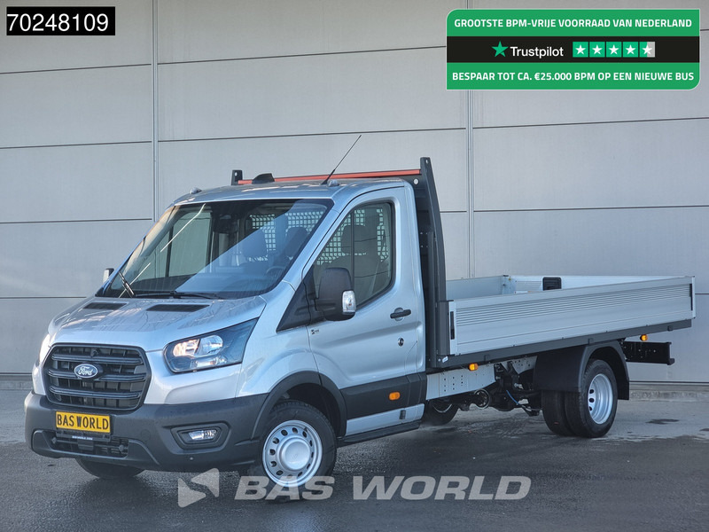 Ford Transit 165pk Open laadbak Dubbellucht Pritsche Trekhaak Airco Cruise Camera 3m3 Airco Trekhaak Cruise control - Ladbil: billede 1 Ford Transit 165pk Open laadbak Dubbellucht Pritsche Trekhaak Airco Cruise Camera 3m3 Airco Trekhaak Cruise control - Ladbil: billede 1