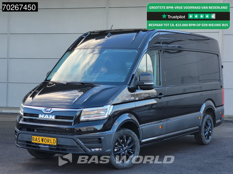 MAN TGE 3.180 Automaat 2025 model Facelift Black Edition L3H3 ACC Trekhaak L2H2 11m3 Airco Trekhaak - Varevogn: billede 1 MAN TGE 3.180 Automaat 2025 model Facelift Black Edition L3H3 ACC Trekhaak L2H2 11m3 Airco Trekhaak - Varevogn: billede 1