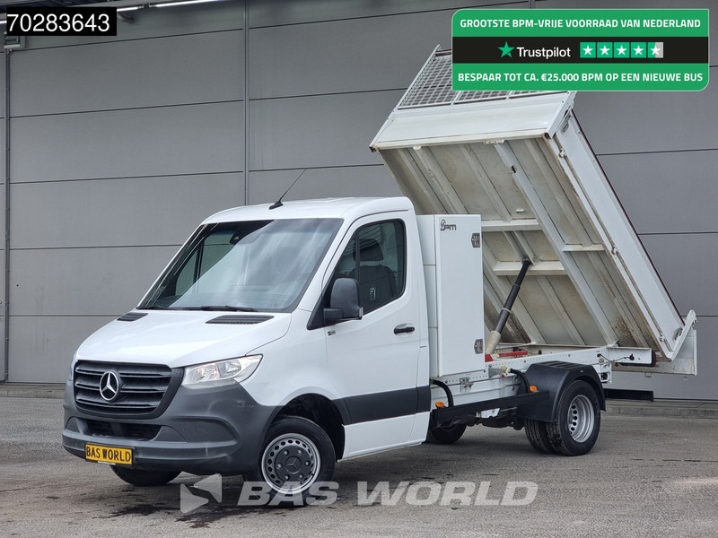 Mercedes-Benz Sprinter 514 CDI Open Laadbak met Kist Dubbel Cabine Dubbellucht 3,5t Trekhaak Airco Cruise Euro6 Pritsche Pickup Open Box 1m3 Airco Trek - Ladbil med tip: billede 1 Mercedes-Benz Sprinter 514 CDI Open Laadbak met Kist Dubbel Cabine Dubbellucht 3,5t Trekhaak Airco Cruise Euro6 Pritsche Pickup Open Box 1m3 Airco Trek - Ladbil med tip: billede 1