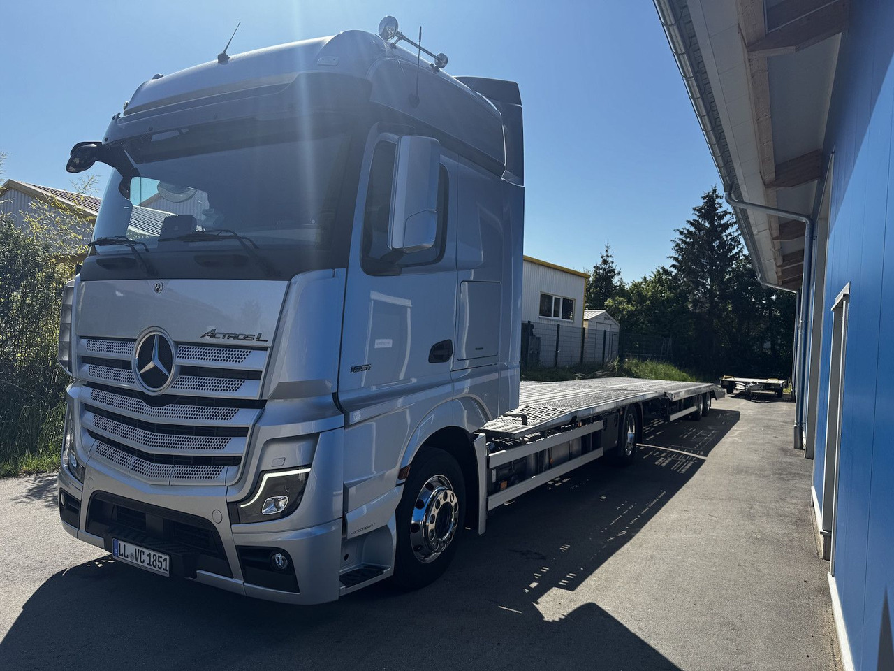Mercedes-Benz Actros L 1851 FVG Autotransporter + Hänger - Biltransportør lastbil: billede 3 Mercedes-Benz Actros L 1851 FVG Autotransporter + Hänger - Biltransportør lastbil: billede 3