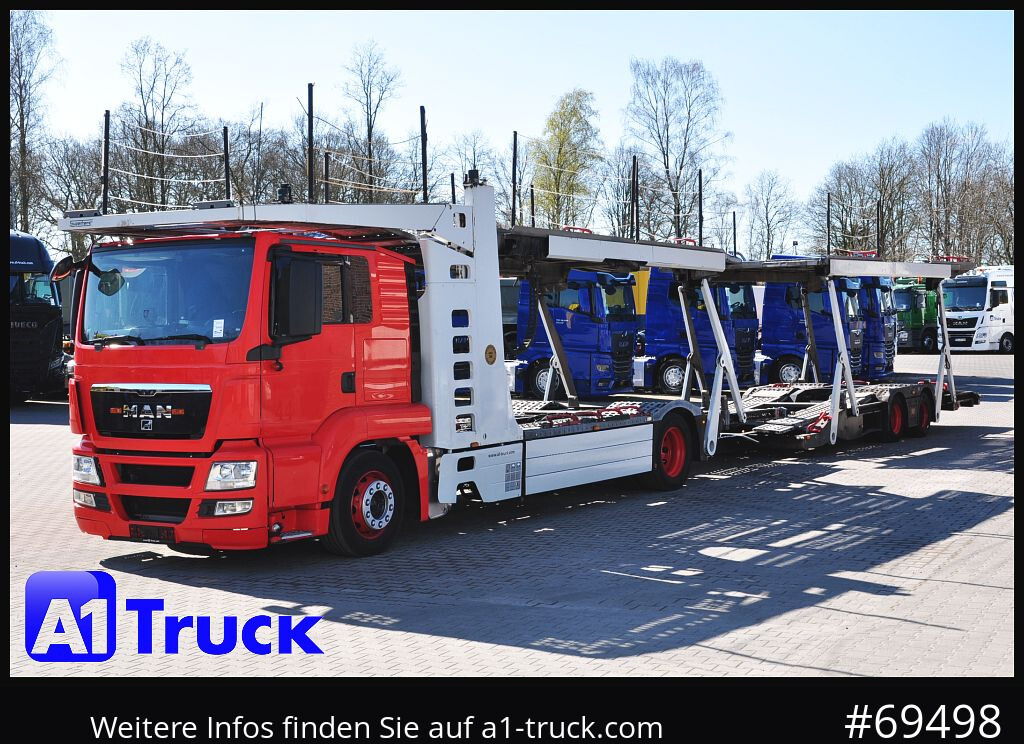 Biltransportør lastbil MAN 18.400 TGX, Autotransporter Kässbohrer,: billede 12
