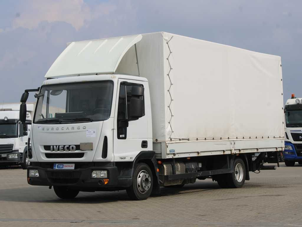 Iveco EUROCARGO 75E21, EURO 6, TAIL LIFT, SIDEWALLS - Lastbil med presenning: billede 1 Iveco EUROCARGO 75E21, EURO 6, TAIL LIFT, SIDEWALLS - Lastbil med presenning: billede 1