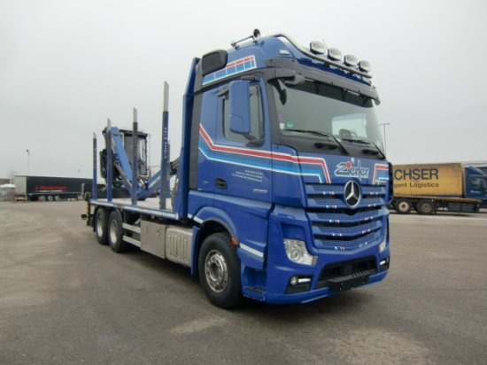 Mercedes-Benz Actros 2653 6x4 Holz Palfinger Kabinenkran - Tømmerbil, Lastbil med kran: billede 3 Mercedes-Benz Actros 2653 6x4 Holz Palfinger Kabinenkran - Tømmerbil, Lastbil med kran: billede 3