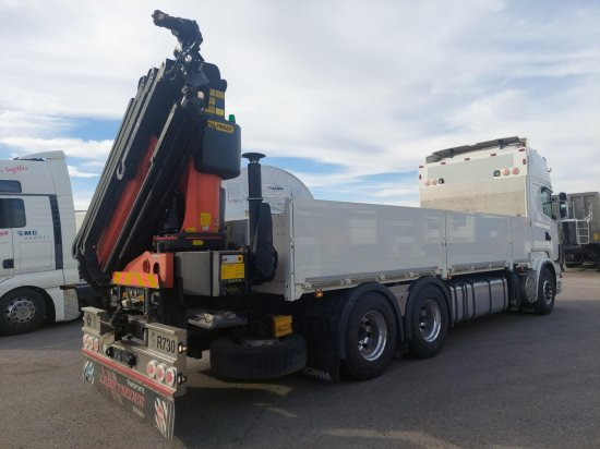 Scania R730 6x4 Pritsche, Voll-Luft Palfinger PK27002 Kran Retarder, Alu-Felgen, - Lastbil med lad, Lastbil med kran: billede 4 Scania R730 6x4 Pritsche, Voll-Luft Palfinger PK27002 Kran Retarder, Alu-Felgen, - Lastbil med lad, Lastbil med kran: billede 4