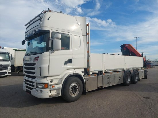 Scania R730 6x4 Pritsche, Voll-Luft Palfinger PK27002 Kran Retarder, Alu-Felgen, - Lastbil med lad, Lastbil med kran: billede 2 Scania R730 6x4 Pritsche, Voll-Luft Palfinger PK27002 Kran Retarder, Alu-Felgen, - Lastbil med lad, Lastbil med kran: billede 2