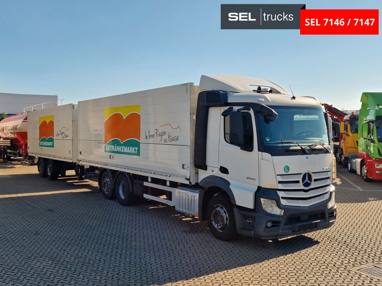 Mercedes-Benz Actros 2543 / Retarder / Lenkachse / Liftachse - Til transport af drikkevarer lastbil: billede 3 Mercedes-Benz Actros 2543 / Retarder / Lenkachse / Liftachse - Til transport af drikkevarer lastbil: billede 3