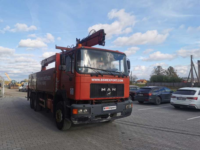 MAN 25.422 flatbed truck - Lastbil med lad, Lastbil med kran: billede 3 MAN 25.422 flatbed truck - Lastbil med lad, Lastbil med kran: billede 3