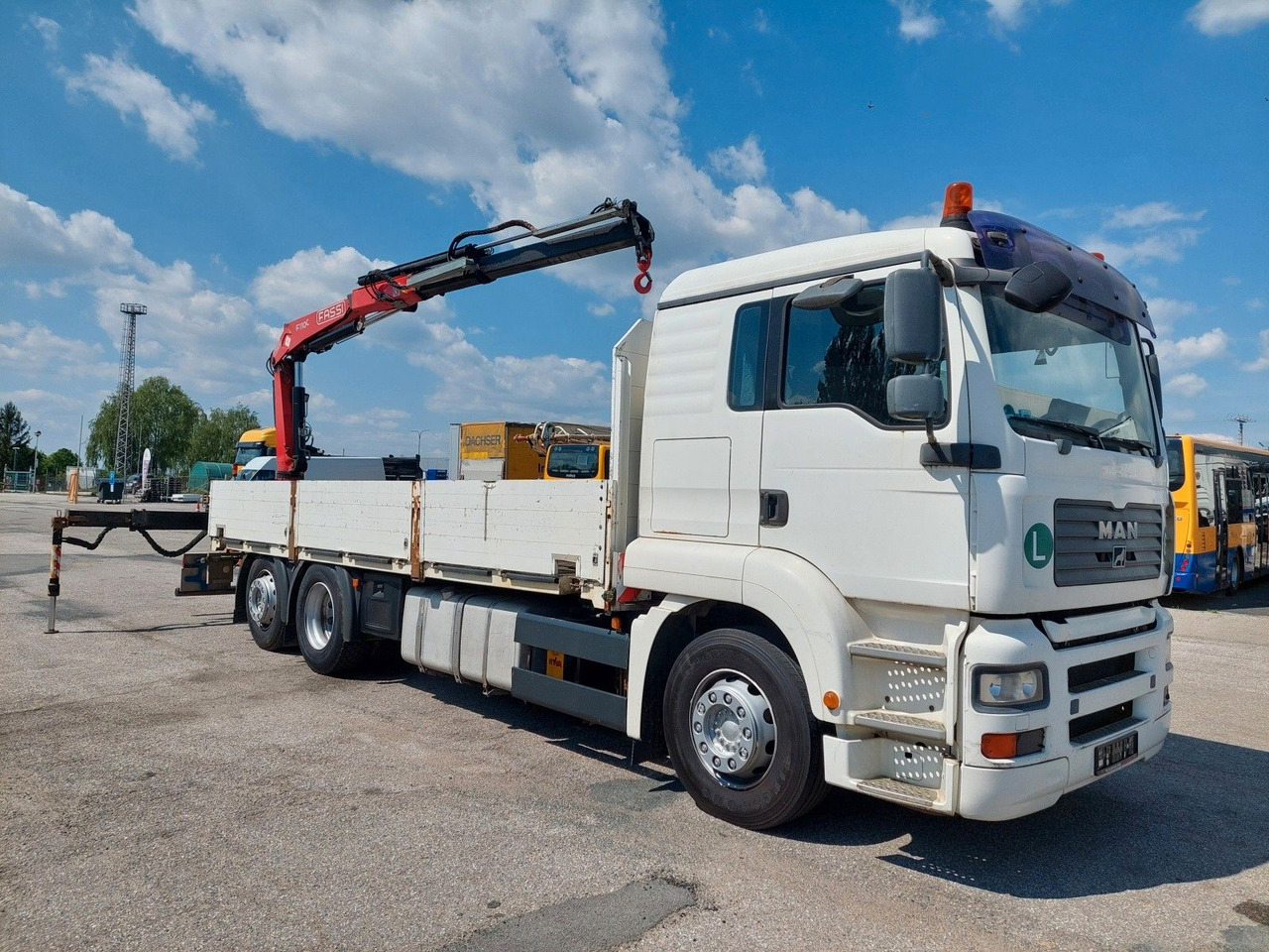 MAN GA 26.320 6X2-2 BL + Kran Fassi F110AC22 - Lastbil med lad, Lastbil med kran: billede 2 MAN GA 26.320 6X2-2 BL + Kran Fassi F110AC22 - Lastbil med lad, Lastbil med kran: billede 2