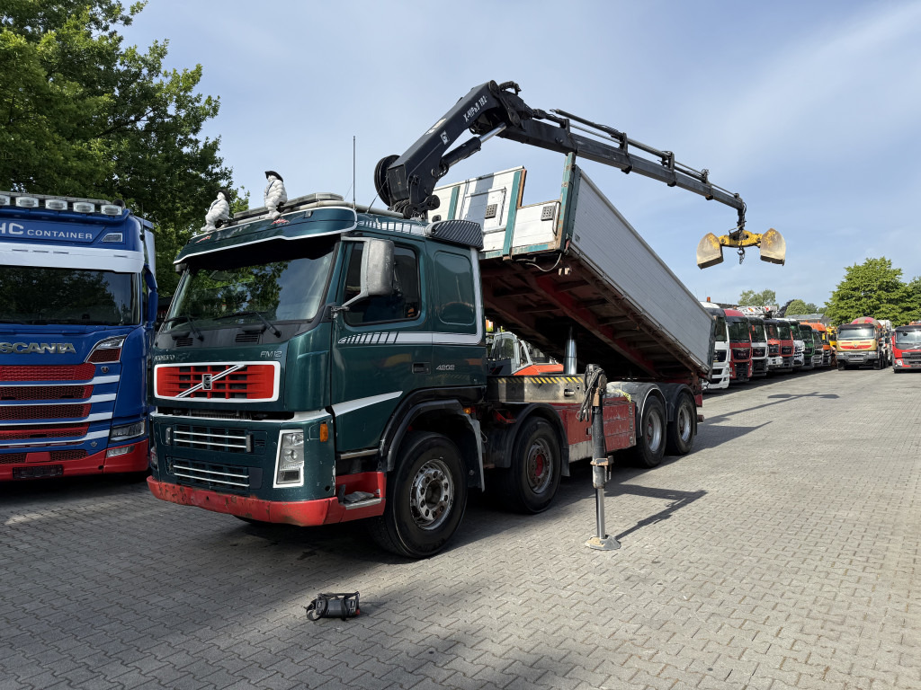 Volvo FM12 420 8X4 Kipper Kran Hiab 192-4 - Tipvogn lastbil, Lastbil med kran: billede 1 Volvo FM12 420 8X4 Kipper Kran Hiab 192-4 - Tipvogn lastbil, Lastbil med kran: billede 1