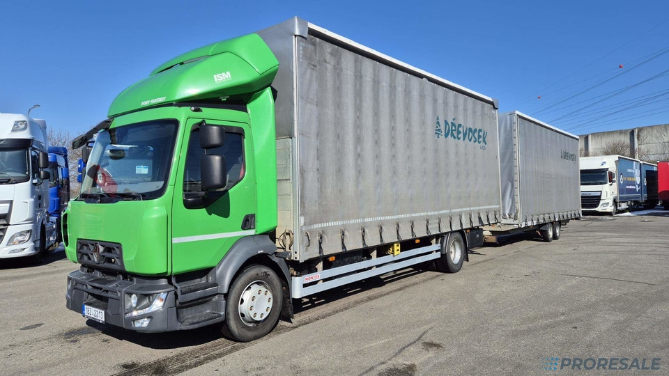 RENAULT MIDLUM 250.14 MDA3C valník s plachtou - prodejné jen s přívěsem AGADOS P0457 - cena je za celou soupravu - Lastbil med presenning: billede 2 RENAULT MIDLUM 250.14 MDA3C valník s plachtou - prodejné jen s přívěsem AGADOS P0457 - cena je za celou soupravu - Lastbil med presenning: billede 2