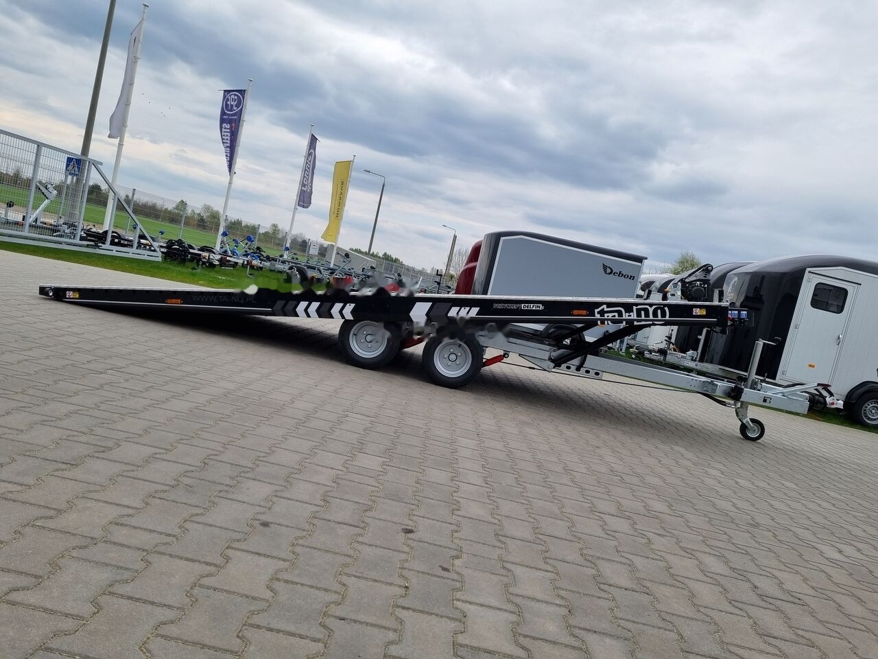 Ny Biltransportør påhængsvogn TA-NO FORMULA 30.50 PREMIUM 5 x 2,1 m electric winch and electric lift: billede 26