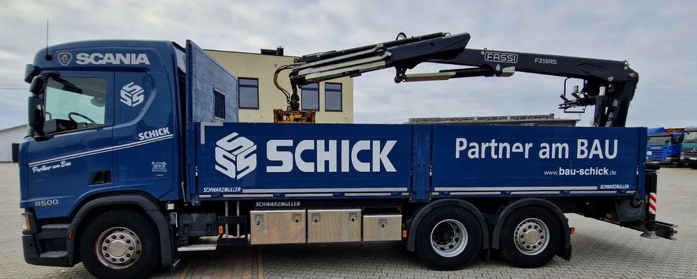 Scania Scania/ R 500/ 6x2 /Fassi F 215 AS - Lastbil med lad, Lastbil med kran: billede 3 Scania Scania/ R 500/ 6x2 /Fassi F 215 AS - Lastbil med lad, Lastbil med kran: billede 3