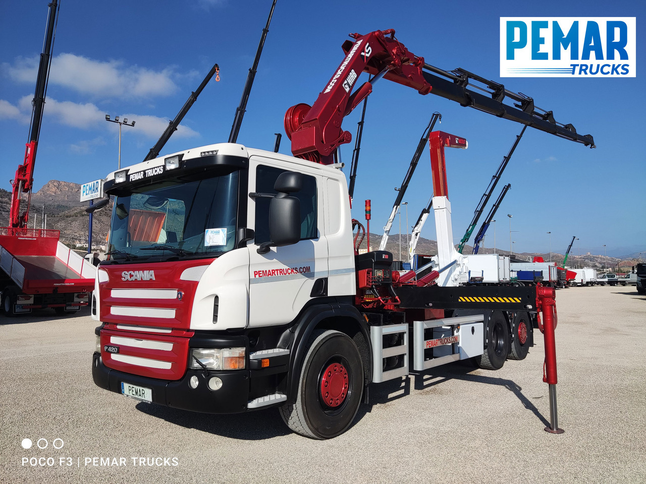 SCANIA P 420 GRUA GANCHO MULTILIFT 6X2 - Lastbil med kran: billede 1 SCANIA P 420 GRUA GANCHO MULTILIFT 6X2 - Lastbil med kran: billede 1