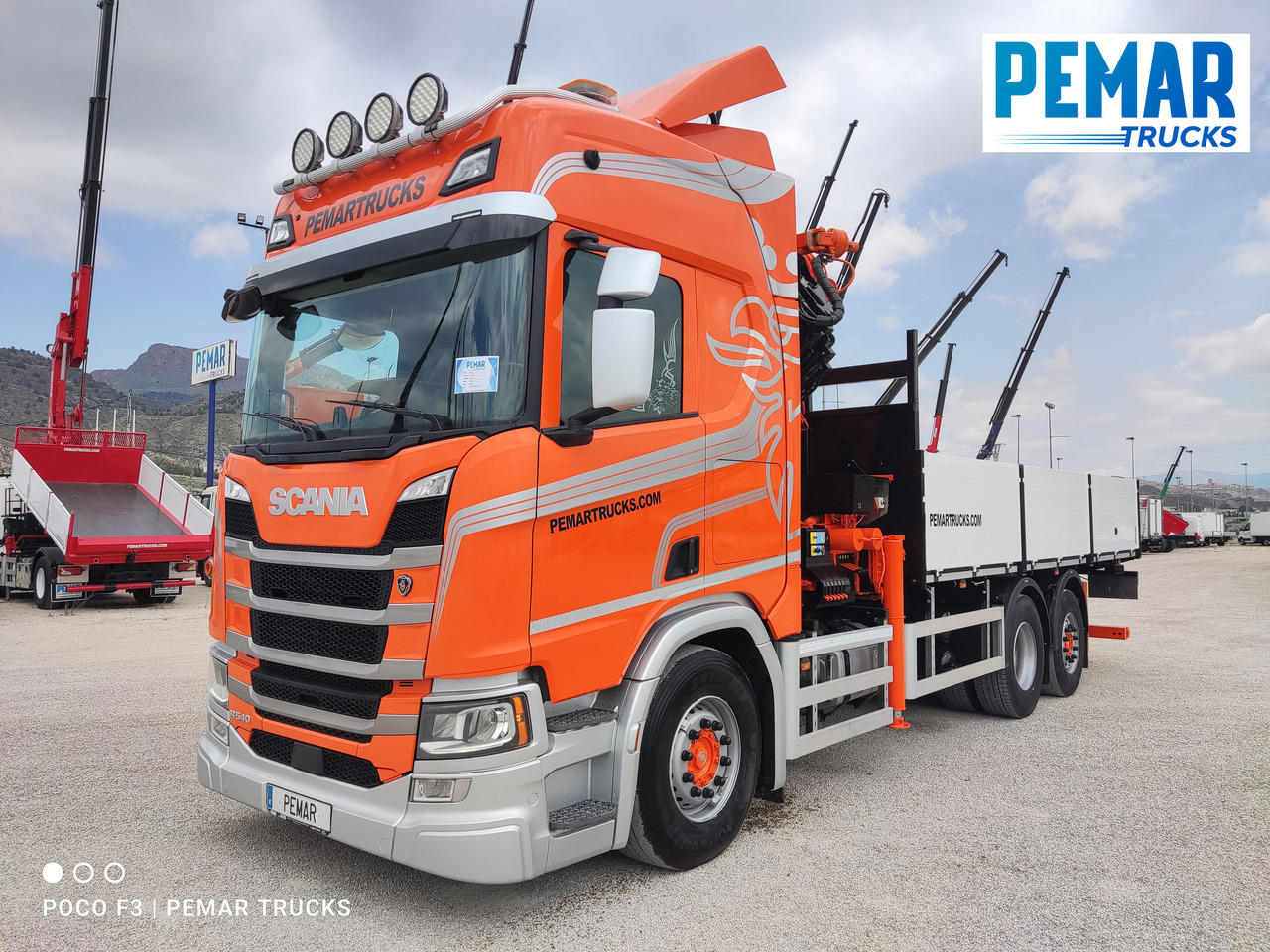 SCANIA R 540 6X2 GRUA CAJA FIJA - Lastbil med lad, Lastbil med kran: billede 2 SCANIA R 540 6X2 GRUA CAJA FIJA - Lastbil med lad, Lastbil med kran: billede 2