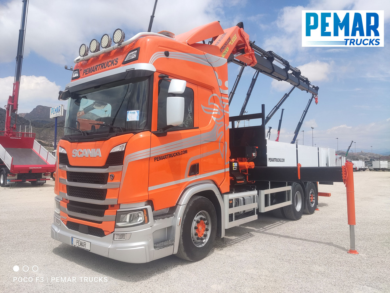 SCANIA R 540 6X2 GRUA CAJA FIJA - Lastbil med lad, Lastbil med kran: billede 1 SCANIA R 540 6X2 GRUA CAJA FIJA - Lastbil med lad, Lastbil med kran: billede 1