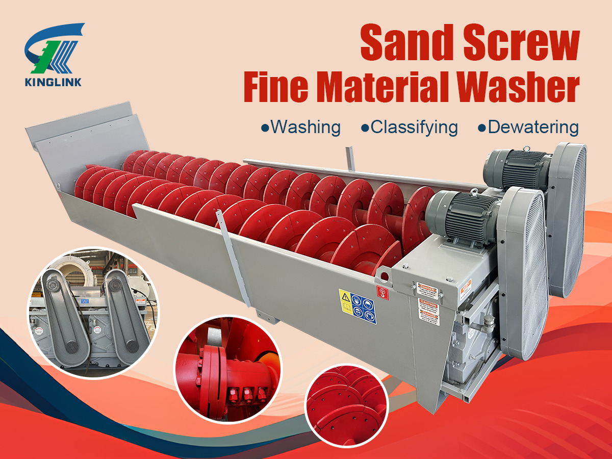 Kinglink Screw Sand Washer | 44'' x 32' Fine Material Washer - Knuser: billede 1 Kinglink Screw Sand Washer | 44'' x 32' Fine Material Washer - Knuser: billede 1