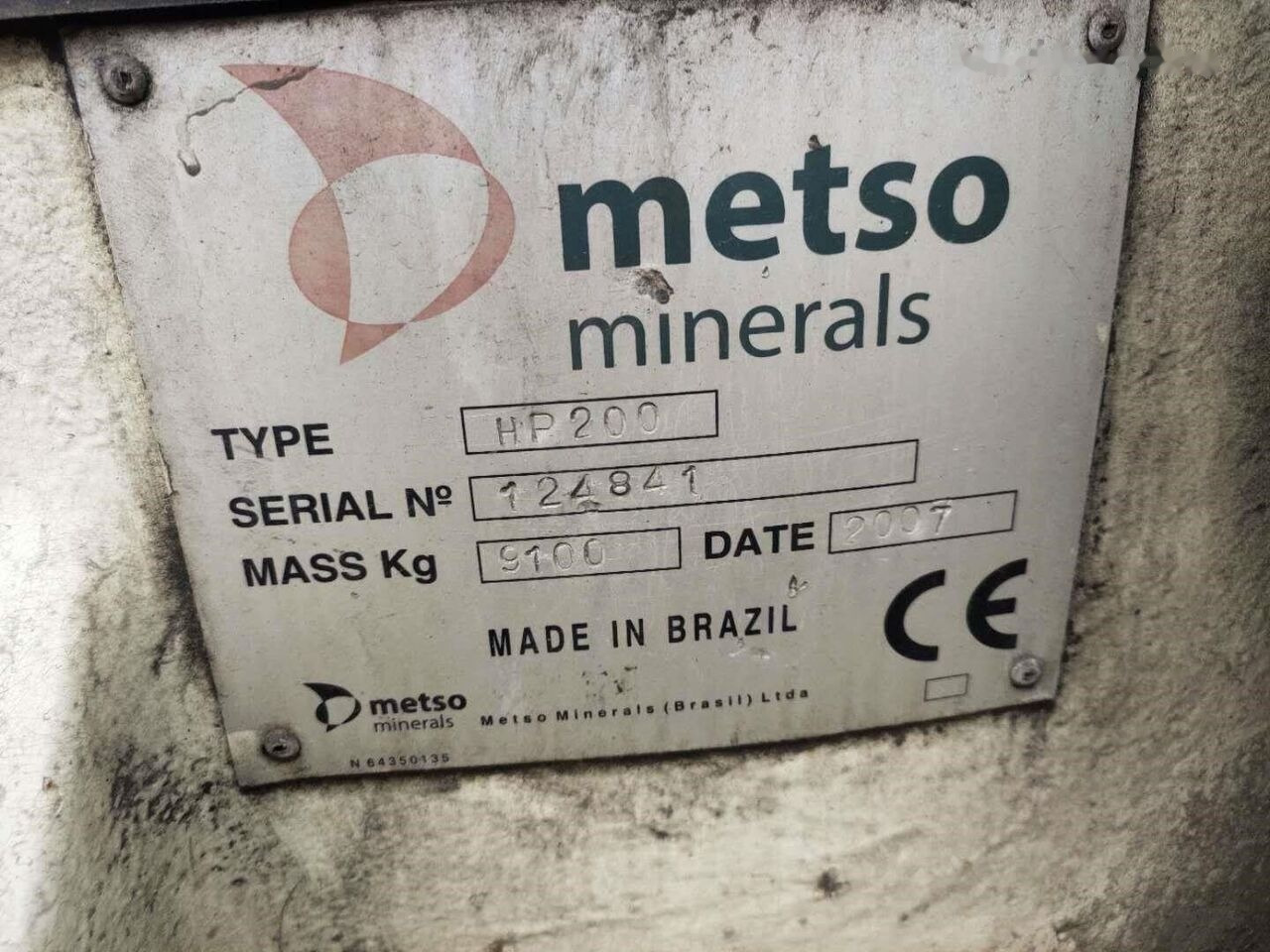Metso HP200 Cone Crusher - Kegleknuser: billede 2 Metso HP200 Cone Crusher - Kegleknuser: billede 2