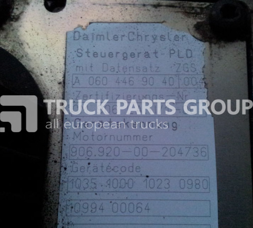 MERCEDES-BENZ Atego, Axor engine control unit, PLD, MR, MR2 electronic Steuerg control unit - Kontrol blok for Lastbil: billede 4 MERCEDES-BENZ Atego, Axor engine control unit, PLD, MR, MR2 electronic Steuerg control unit - Kontrol blok for Lastbil: billede 4