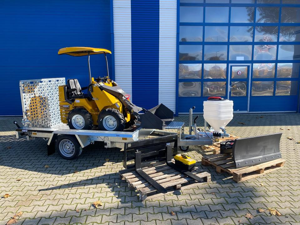 Radlader/Mini-Radlader BK360SW inkl. Tieflader und Winter-Komplettpaket *INKL.19% MWST*BERGER KRAUS*B&S MOTOR*SOFORT!* - Minilæsser, Anhænger: billede 1 Radlader/Mini-Radlader BK360SW inkl. Tieflader und Winter-Komplettpaket *INKL.19% MWST*BERGER KRAUS*B&S MOTOR*SOFORT!* - Minilæsser, Anhænger: billede 1