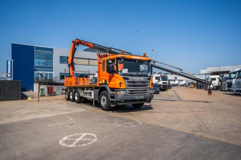 Scania P 410 + PALFINGER PK22002/5 EXT. - Lastbil med lad, Lastbil med kran: billede 2 Scania P 410 + PALFINGER PK22002/5 EXT. - Lastbil med lad, Lastbil med kran: billede 2