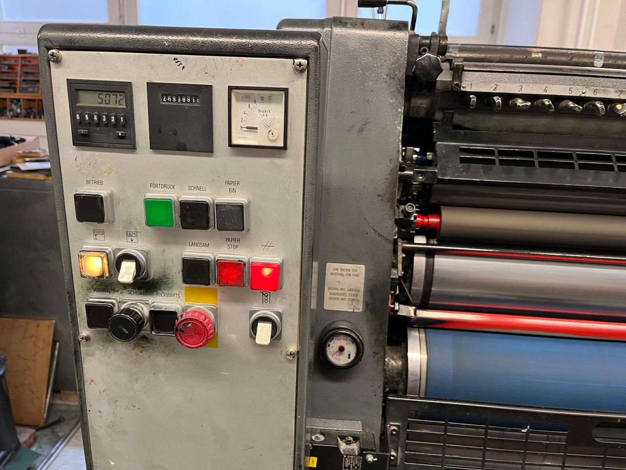 HEIDELBERG GTO 52-1 - Offset trykmaskine: billede 3 HEIDELBERG GTO 52-1 - Offset trykmaskine: billede 3