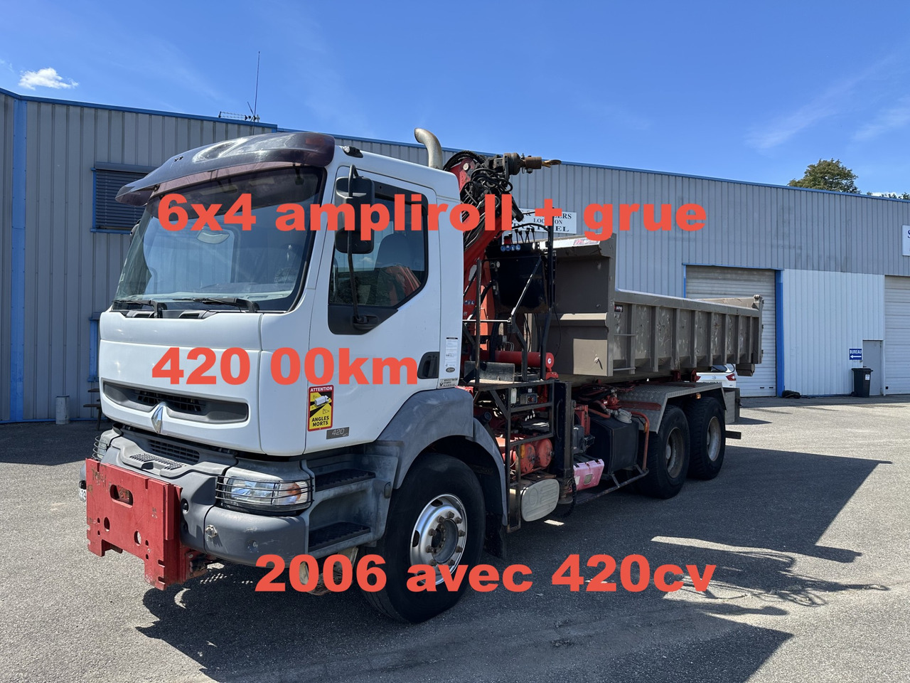 RENAULT KERAX 420DCI - Lastbil kroghejs, Lastbil med kran: billede 1 RENAULT KERAX 420DCI - Lastbil kroghejs, Lastbil med kran: billede 1