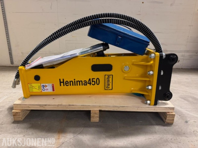 NY HENIMA 450 PIGGHAMMER TIL 1,2-3 TONNS GRAVEMASKIN S30 M/GARANTI - Øvrig maskin: billede 1 NY HENIMA 450 PIGGHAMMER TIL 1,2-3 TONNS GRAVEMASKIN S30 M/GARANTI - Øvrig maskin: billede 1