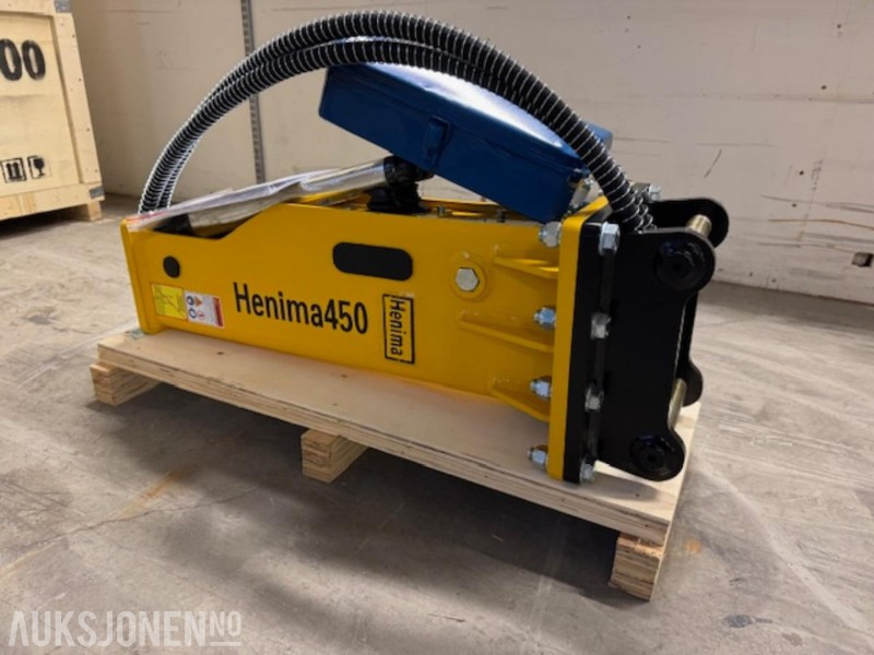 NY HENIMA 450 PIGGHAMMER TIL 1,2-3 TONNS GRAVEMASKIN S30 M/GARANTI - Øvrig maskin: billede 2 NY HENIMA 450 PIGGHAMMER TIL 1,2-3 TONNS GRAVEMASKIN S30 M/GARANTI - Øvrig maskin: billede 2