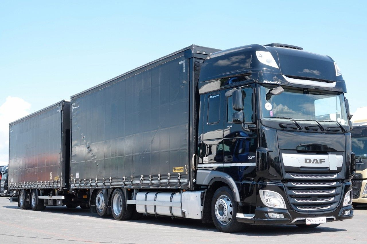 DAF XF 480 / ZESTAW TANDEM / 120 M3 / PRZEJAZDOWY / - Lastbil med presenning: billede 1 DAF XF 480 / ZESTAW TANDEM / 120 M3 / PRZEJAZDOWY / - Lastbil med presenning: billede 1
