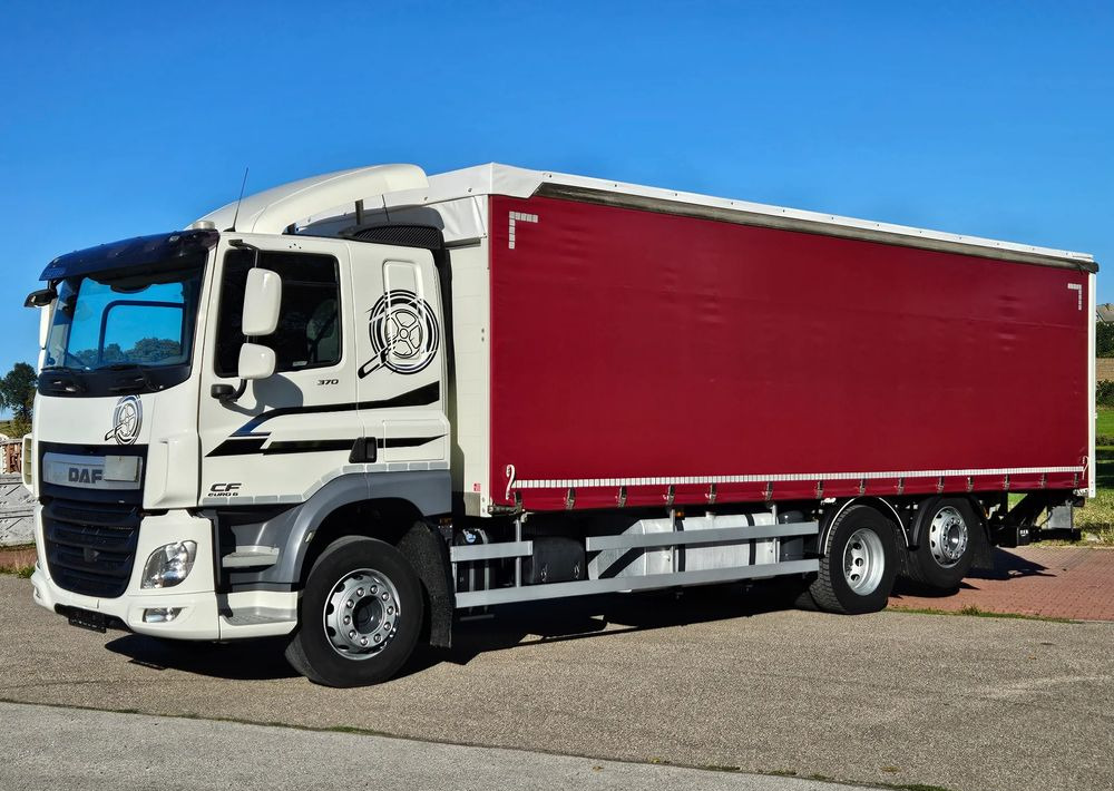 DAF CF370/410/BURTO-FIRANKA/RETARDER/WINDA/OŚ SKRĘTNA-PODNOSZONA/E6/SPROWADZONY/20PALET/BURTO-FIRANKA - Lastbil med presenning: billede 1 DAF CF370/410/BURTO-FIRANKA/RETARDER/WINDA/OŚ SKRĘTNA-PODNOSZONA/E6/SPROWADZONY/20PALET/BURTO-FIRANKA - Lastbil med presenning: billede 1