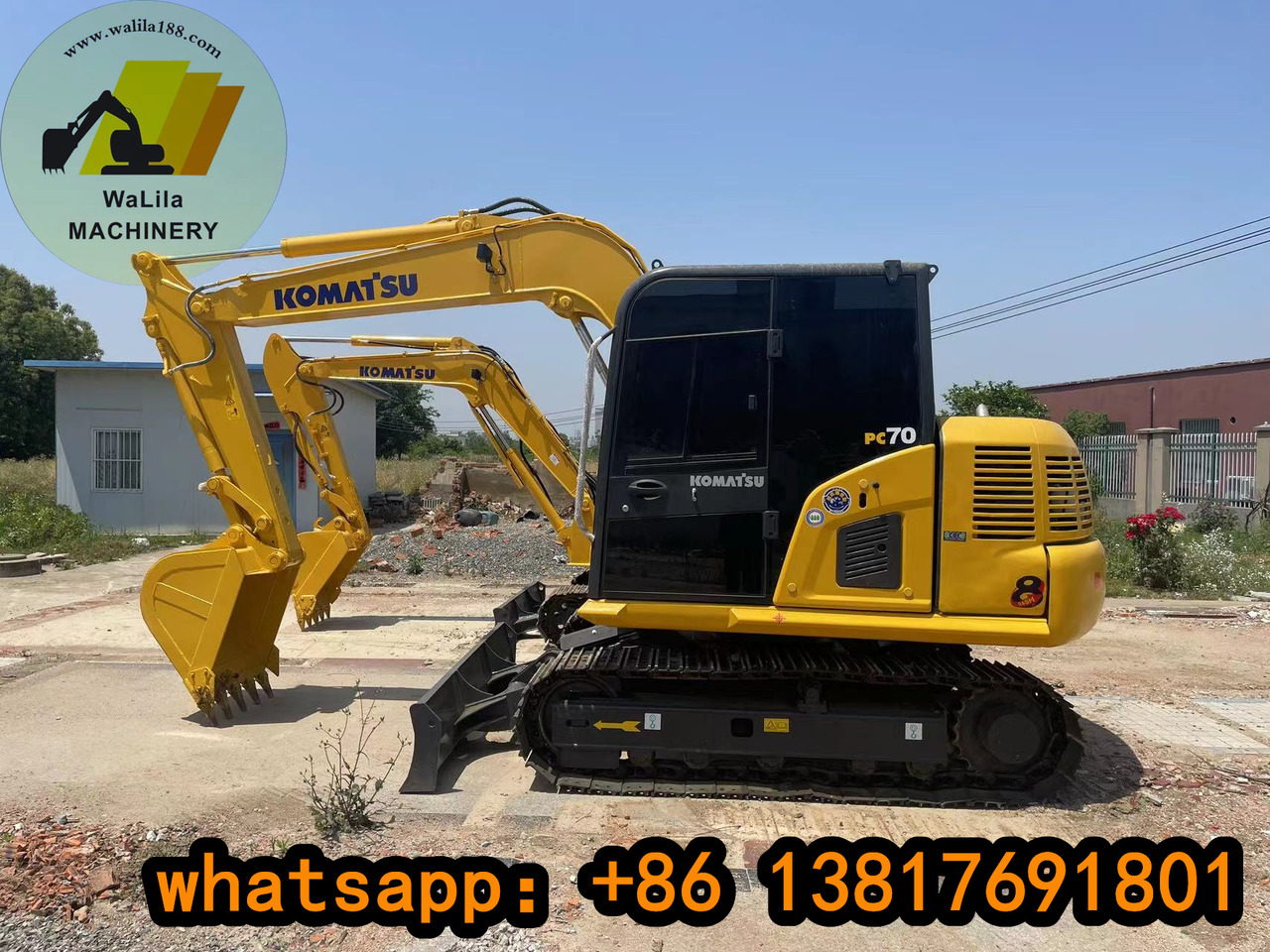 KOMATSU PC 70-8 - Minigravemaskine: billede 1 KOMATSU PC 70-8 - Minigravemaskine: billede 1