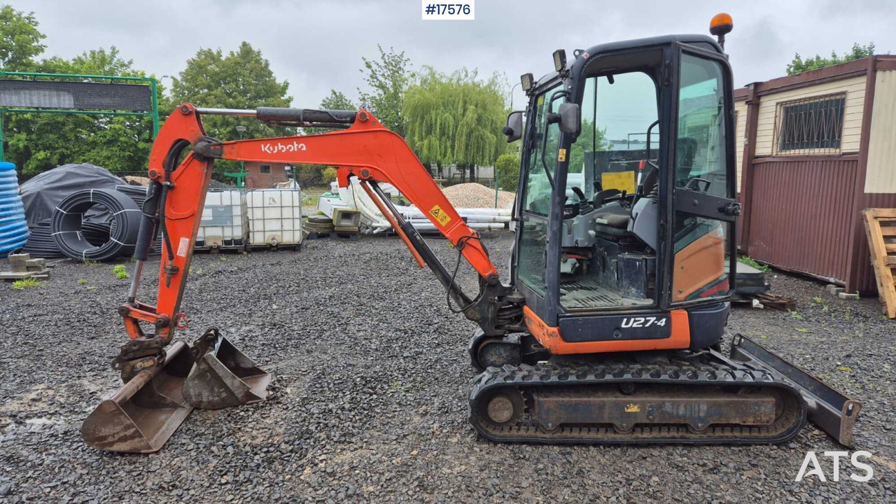 2014 Kubota U27-4 - Minigravemaskine: billede 3 2014 Kubota U27-4 - Minigravemaskine: billede 3