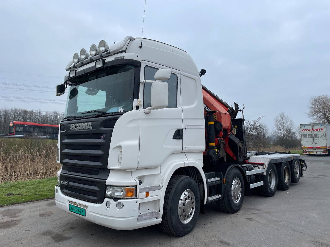 Scania R480 10x4 with Palfinger PK44002 with jib and hooklift - Lastbil med kran: billede 3 Scania R480 10x4 with Palfinger PK44002 with jib and hooklift - Lastbil med kran: billede 3