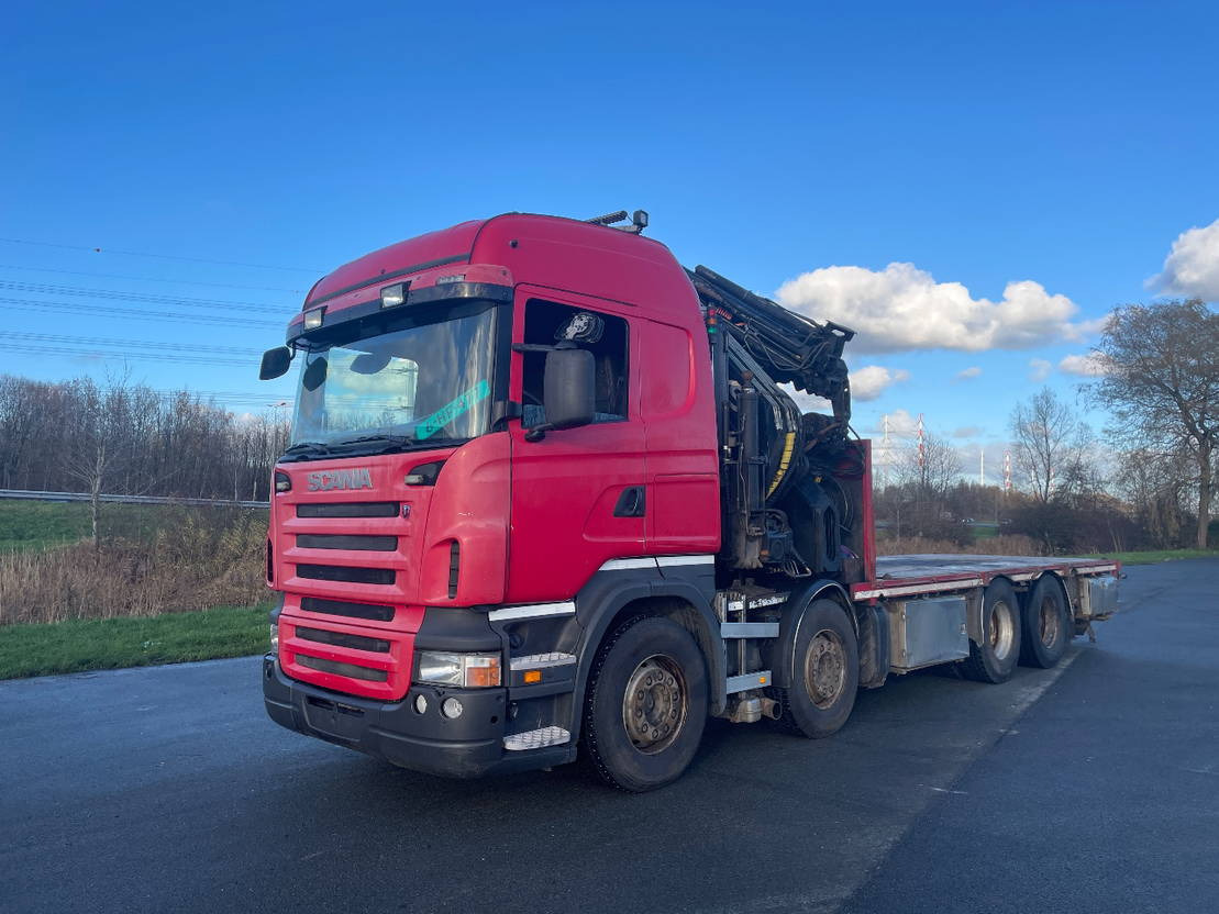Scania R500 V8 R500 with hiab 800 with jib and winch - Lastbil med kran, Lastbil med lad: billede 2 Scania R500 V8 R500 with hiab 800 with jib and winch - Lastbil med kran, Lastbil med lad: billede 2