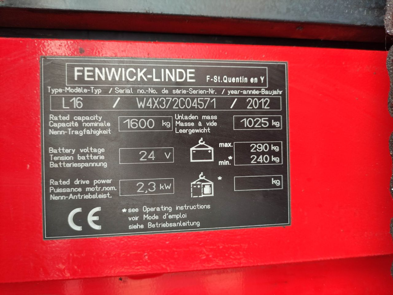 Linde L16-372 (LACK NEU) - Stabler: billede 5 Linde L16-372 (LACK NEU) - Stabler: billede 5