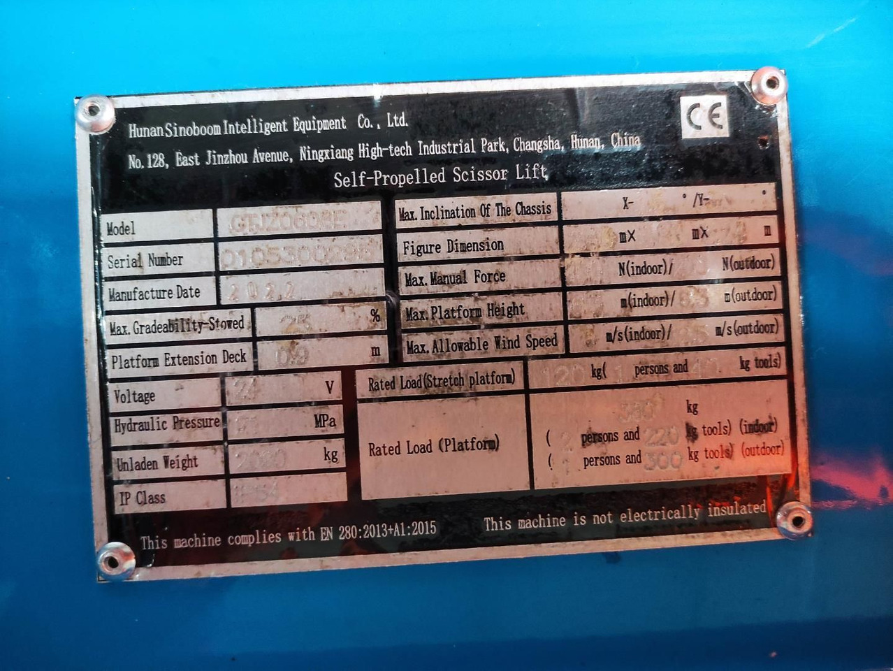 Sinoboom 2132E/GTJZ0608E - Sakselift: billede 1 Sinoboom 2132E/GTJZ0608E - Sakselift: billede 1