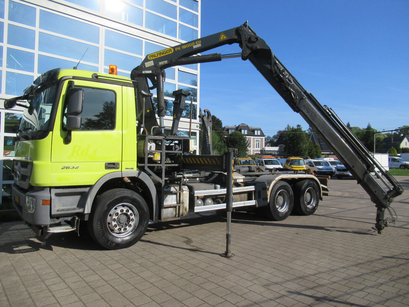 Mercedes-Benz Actros 2632 6X4 Steel + Palfinger PK18002-EH + 20T Haak Hook Haken - Containerbil/ Veksellad lastbil, Lastbil med kran: billede 2 Mercedes-Benz Actros 2632 6X4 Steel + Palfinger PK18002-EH + 20T Haak Hook Haken - Containerbil/ Veksellad lastbil, Lastbil med kran: billede 2