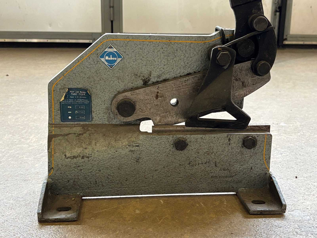 Metal cutter Mubea 3S / 6R - Værktøj/ Udstyr: billede 3 Metal cutter Mubea 3S / 6R - Værktøj/ Udstyr: billede 3