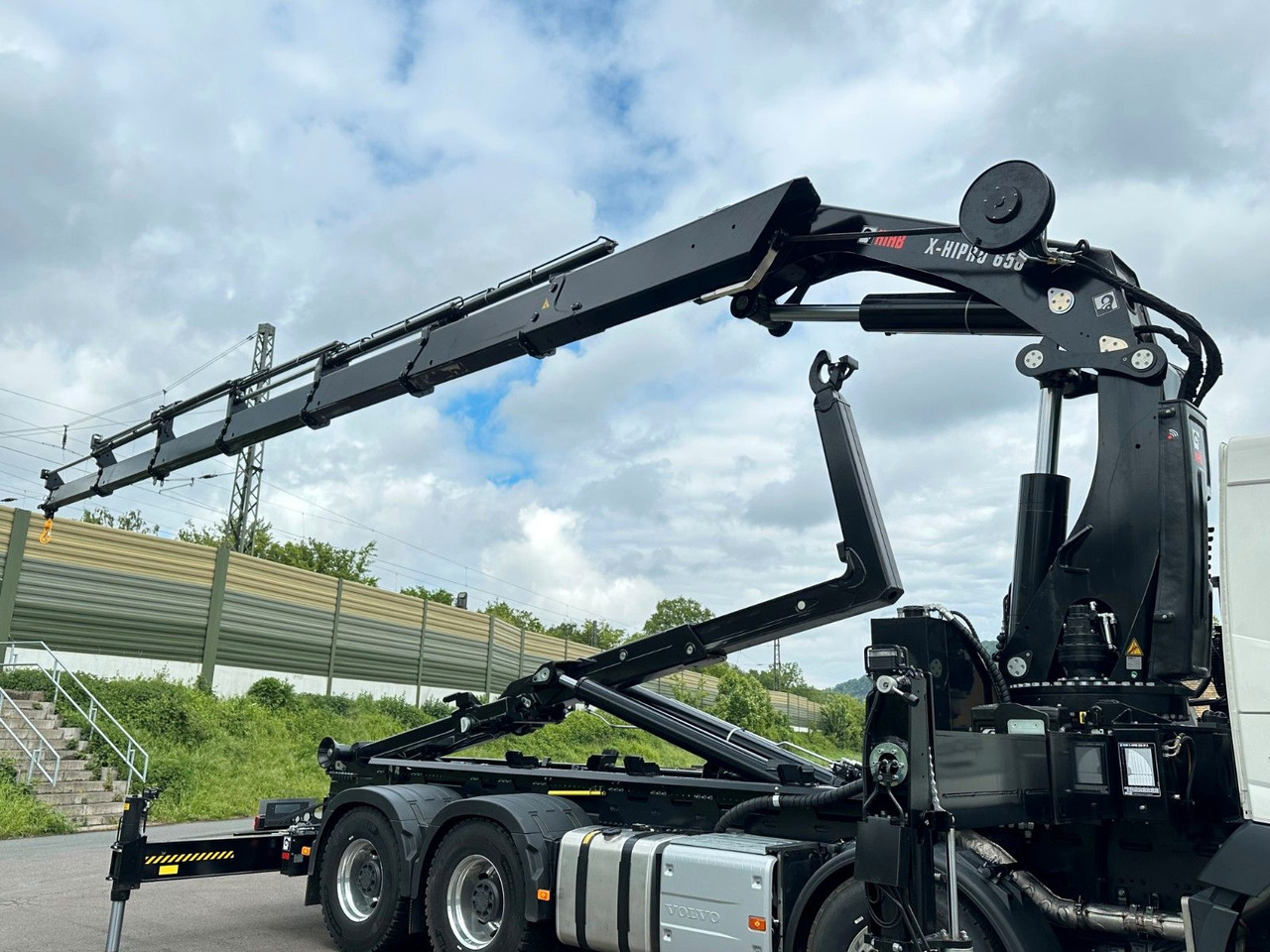 Lastbil kroghejs, Lastbil med kran Volvo FMX 500 8x4 Abrollkipper + Kran Hiab 658-6: billede 17